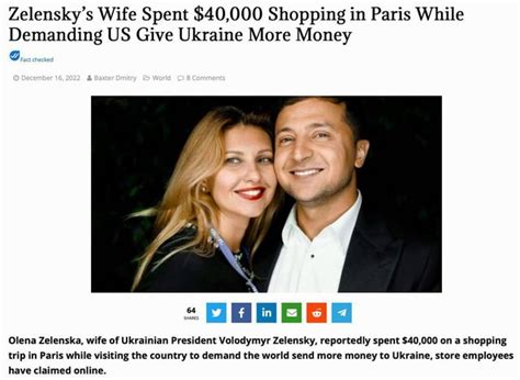 zelensky wife shopping.